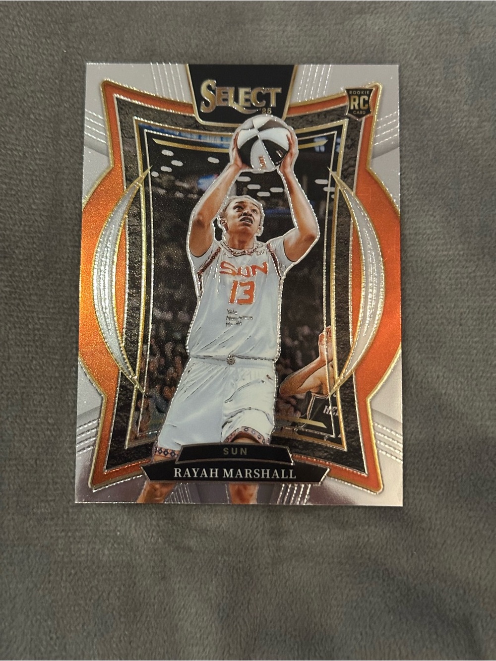 Panini Rayah Marshall Orange and Gold WNBA Select Card